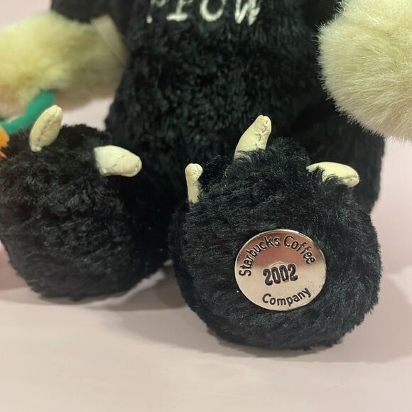 Starbucks 2002 Halloween 10" Inch Bearista Bear in Black Cat Meow Costume EUC - Picture 7 of 11